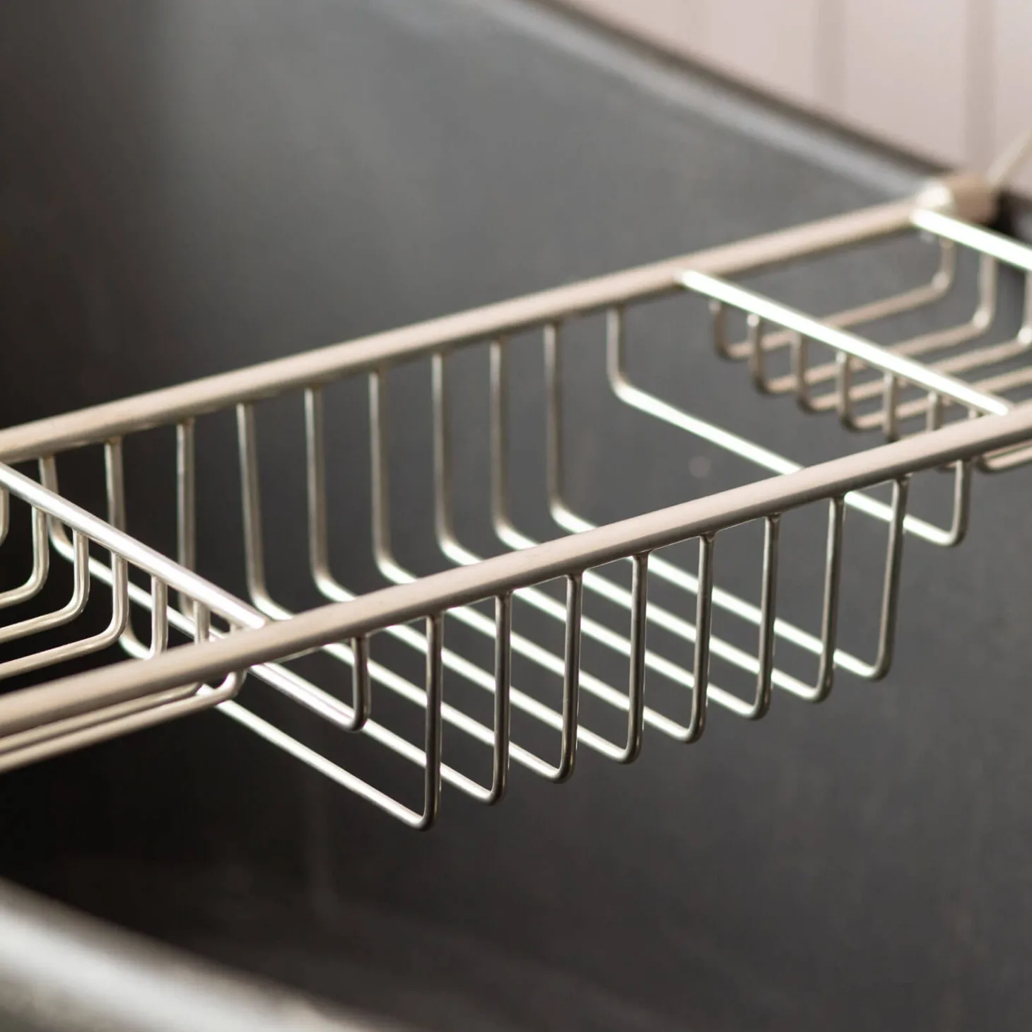 Antique Silver Over the Bath Tub Caddy