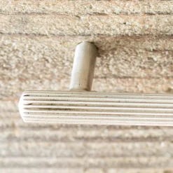 Antique Silver Ridged Long Handle