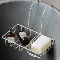 Antique Silver Side of the Bath Caddy