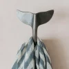 Antique Silver Whale Tail Hook