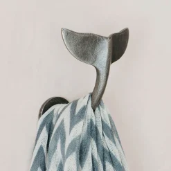 Antique Silver Whale Tail Hook