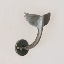 Antique Silver Whale Tail Hook
