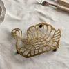 Antiqued Brass Swan Trivet