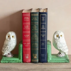 Antiqued Owl Bookends