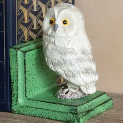 Antiqued Owl Bookends