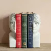 Antiqued Phrenology Head Bookends