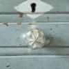 Antiqued Silver Round Star Knob