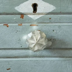 Antiqued Silver Round Star Knob