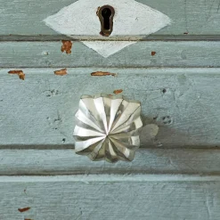 Antiqued Silver Square Star Knob