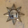 Antiqued Sun Convex Mirror