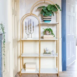 Anwen Arch Marble Shelving Unit