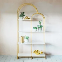 Anwen Arch Marble Shelving Unit