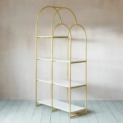 Anwen Arch Marble Shelving Unit