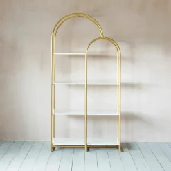 Anwen Arch Marble Shelving Unit