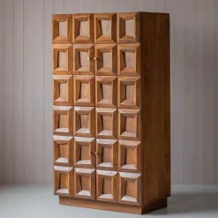 Apsley Tile Four Door Tall Cabinet