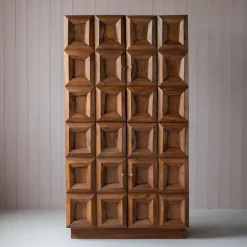 Apsley Tile Four Door Tall Cabinet