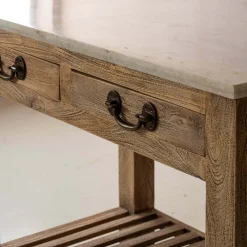 Aria Marble Kitchen Island