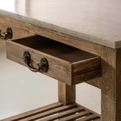 Aria Marble Kitchen Island