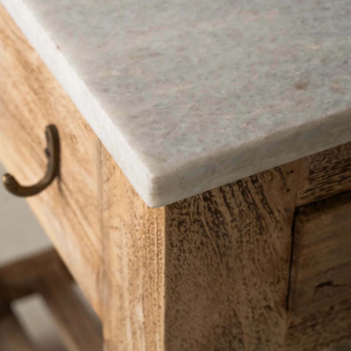 Aria Marble Kitchen Island