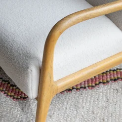 Ashton Chalk Bouclé Armchair