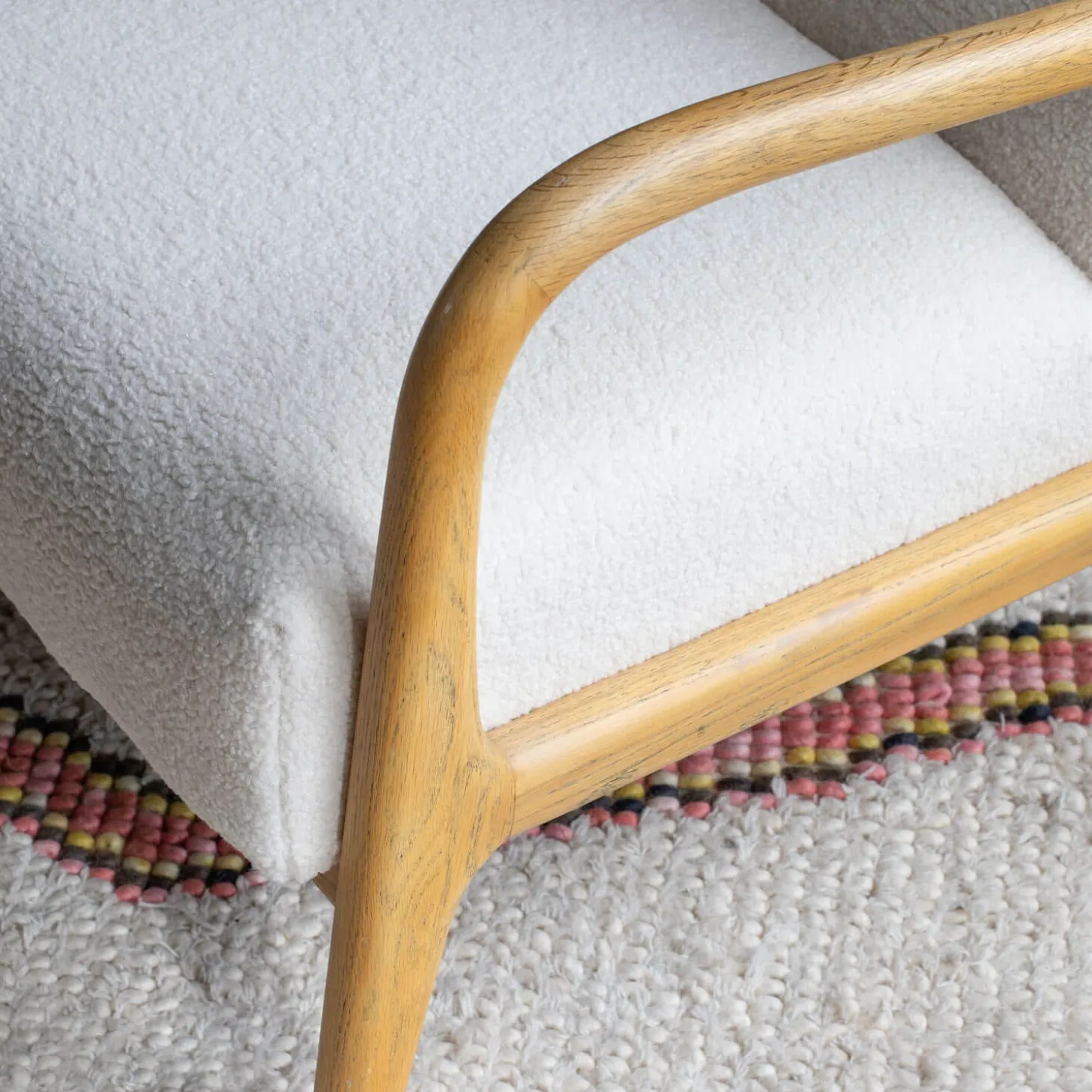 Ashton Chalk Bouclé Armchair