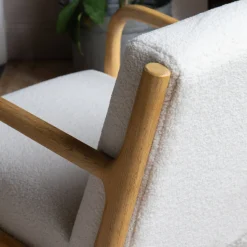 Ashton Chalk Bouclé Armchair
