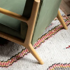 Ashton Moss Green Velvet Armchair