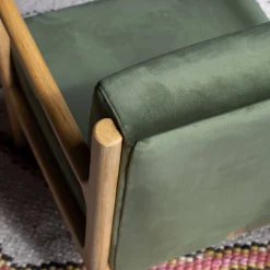 Ashton Moss Green Velvet Armchair