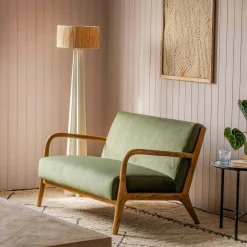 Ashton Two Seater Moss Green Sofa