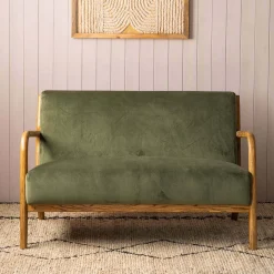 Ashton Two Seater Moss Green Sofa