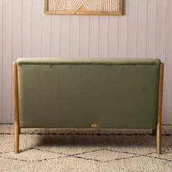 Ashton Two Seater Moss Green Sofa