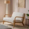 Ashton Two Seater White Bouclé Sofa