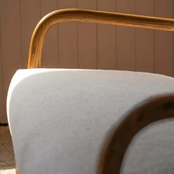 Ashton Two Seater White Bouclé Sofa