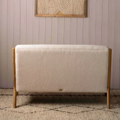 Ashton Two Seater White Bouclé Sofa