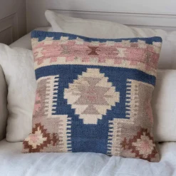 Asmee Square Blue Cushion