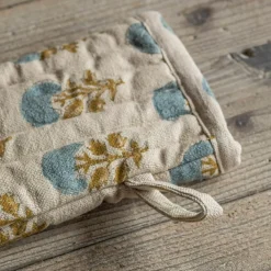 Asta Block Printed Oven Mitt