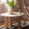 Atticus Brown Marble Side Table