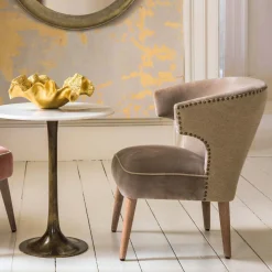 Audrey Silver Velvet Chair