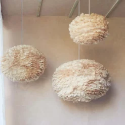 Aurora Brown Feather Pendant Shades