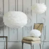 Aurora White Feather Pendant Shades
