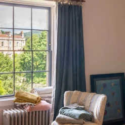 Avocado Green Velvet Single Curtains