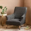 Avree Black Ikat Armchair