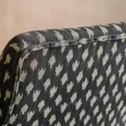 Avree Black Ikat Armchair