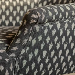 Avree Black Ikat Armchair