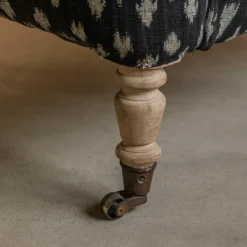 Avree Black Ikat Armchair