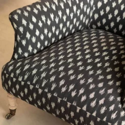 Avree Black Ikat Armchair