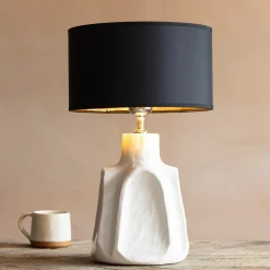 Axl Cream Ceramic Table Lamp