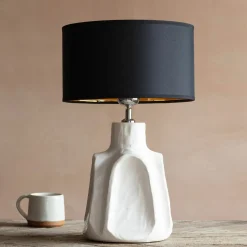 Axl Cream Ceramic Table Lamp