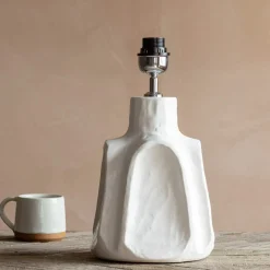 Axl Cream Ceramic Table Lamp