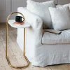 Axton White Marble Side Table